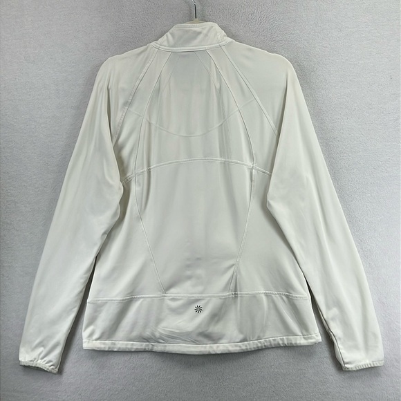 Athleta Women’s Jacket Sz XL White Polyester & Spandex 3 Front Pockets EUC - Picture 6 of 12
